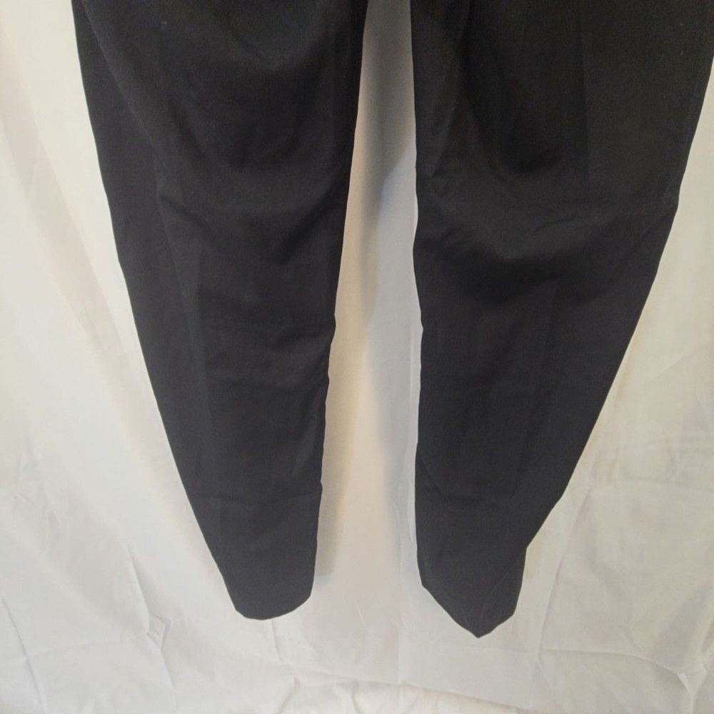Andrew Fezza Dress Pants Mens 36x34 Black Ink Pleated Classic Fit Rayon Blend - Picture 9 of 16